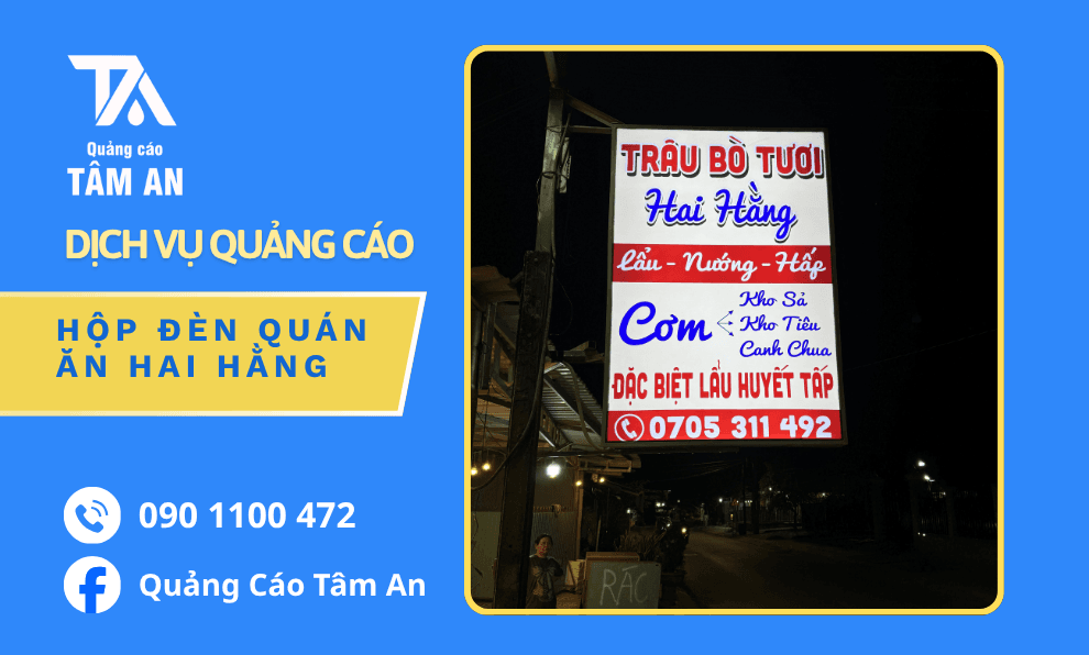 Hộp Đèn Quảng Cáo: Lựa Chọn Nào Phù Hợp Cho Cửa Hàng Và Doanh Nghiệp?