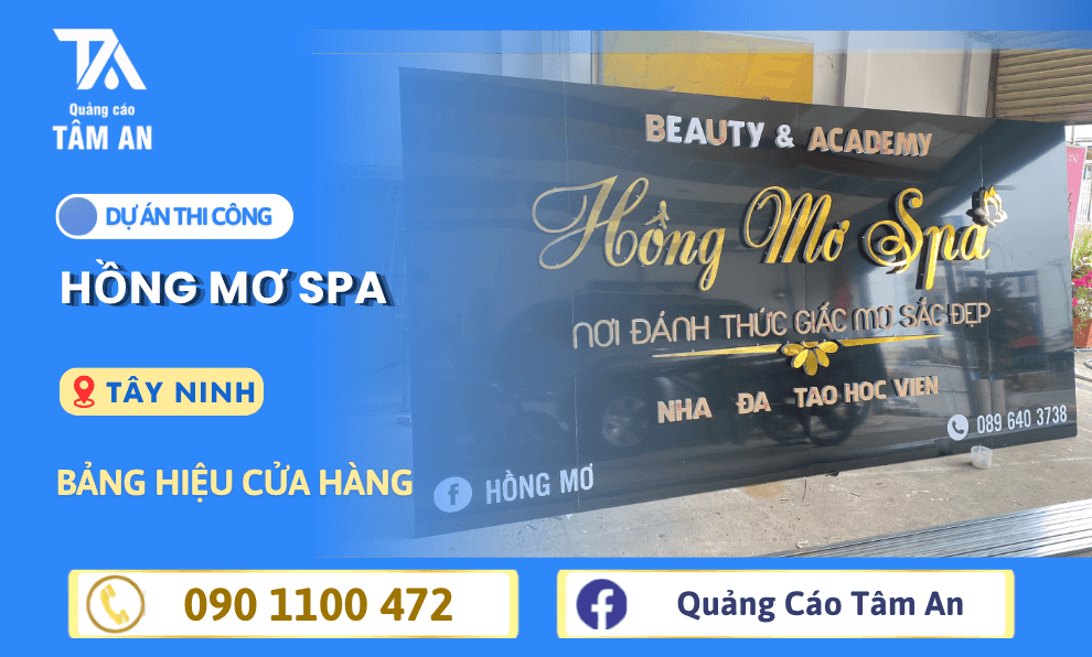 Mẫu Bảng Hiệu Spa Đẹp: Gợi Ý Thiết Kế Sang Trọng, Thu Hút Khách Hàng