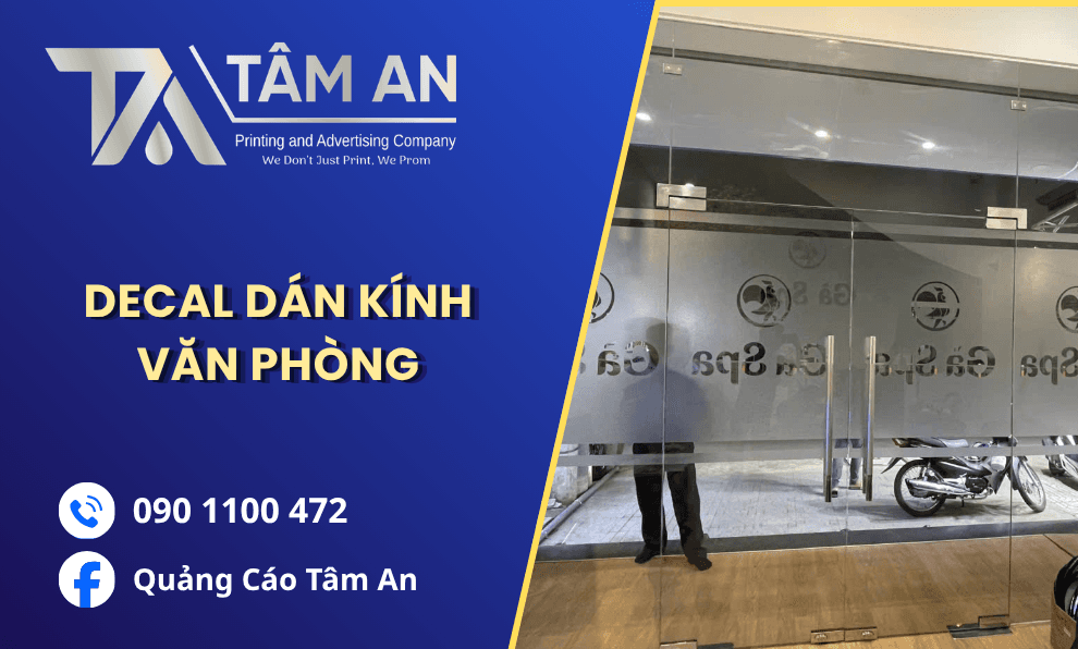Dán Decal Kính Văn Phòng: Giải Pháp Trang Trí, Tạo Riêng Tư Và Nhận Diện Thương Hiệu