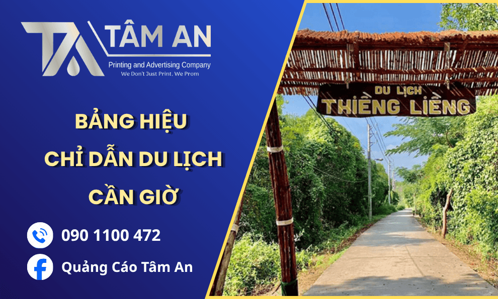 Sản Xuất Bảng Chỉ Dẫn Du Lịch Tinh Tế | Đa Dạng Phong Cách Tại Cần Giờ