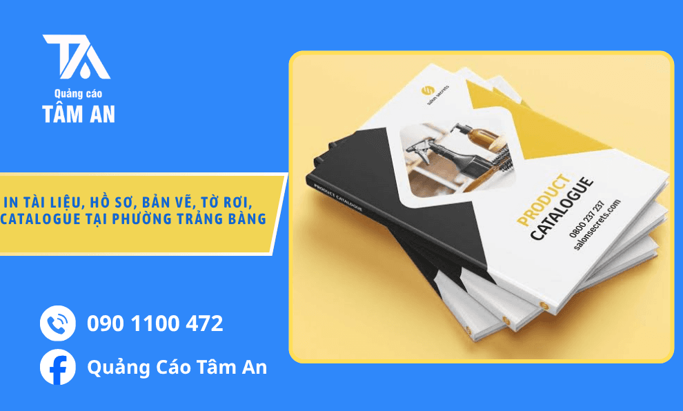 In tài liệu, hồ sơ, bản vẽ, tờ rơi, catalogue tại phường Trảng Bàng