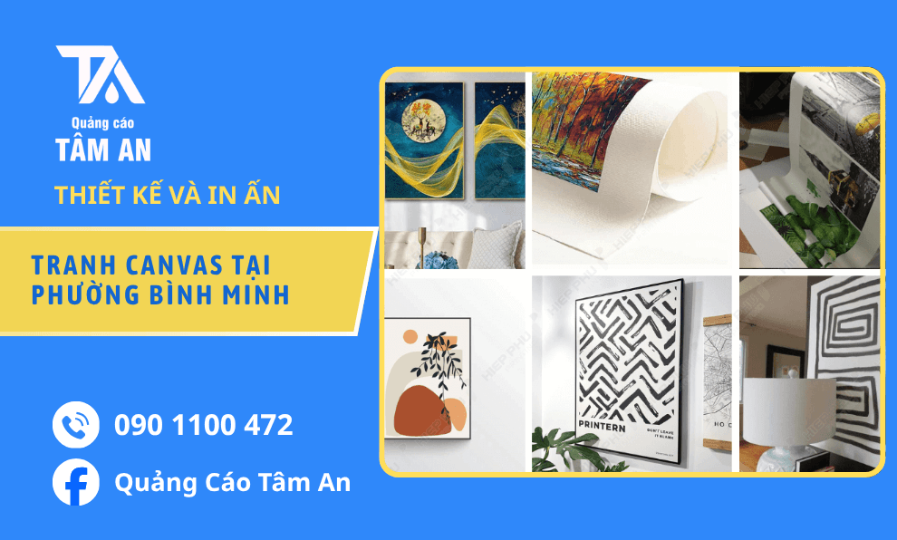 In Tranh Canvas Tại Phường Bình Minh, Biến Hình Ảnh Yêu Thích Thành Tranh Treo Tường