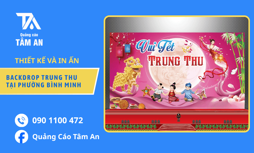 In Backdrop Trung Thu Đẹp Mắt, Lên Hình Nổi Bật Tại Phường Bình Minh