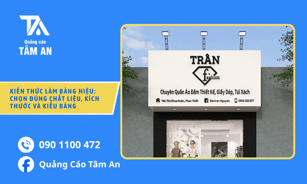 Kiến Thức Làm Bảng Hiệu: Chọn Đúng Chất Liệu, Kích Thước Và Kiểu Bảng