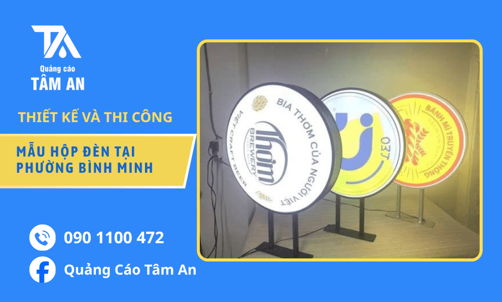 Mẫu Hộp Đèn Đẹp, Dễ Nhìn, Làm Theo Yêu Cầu Tại Phường Bình Minh