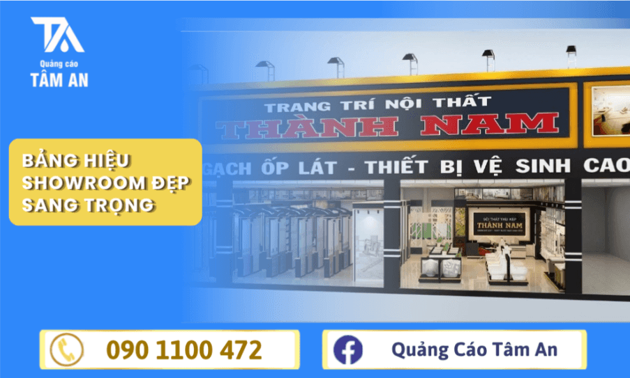 Bảng Hiệu Showroom Đẹp, Sang Trọng - Tạo Ấn Tượng Ngay Từ Mặt Tiền