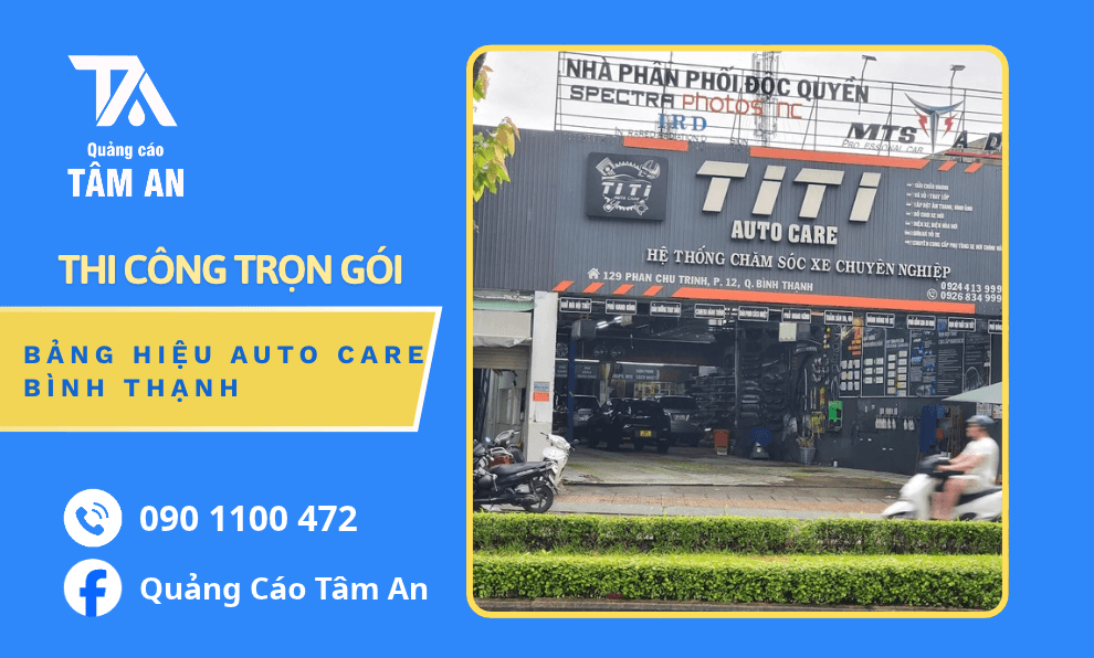 Báo Giá Làm Bảng Hiệu Tôn Sóng Tiệm Sửa Xe Bình Thạnh Mới Nhất