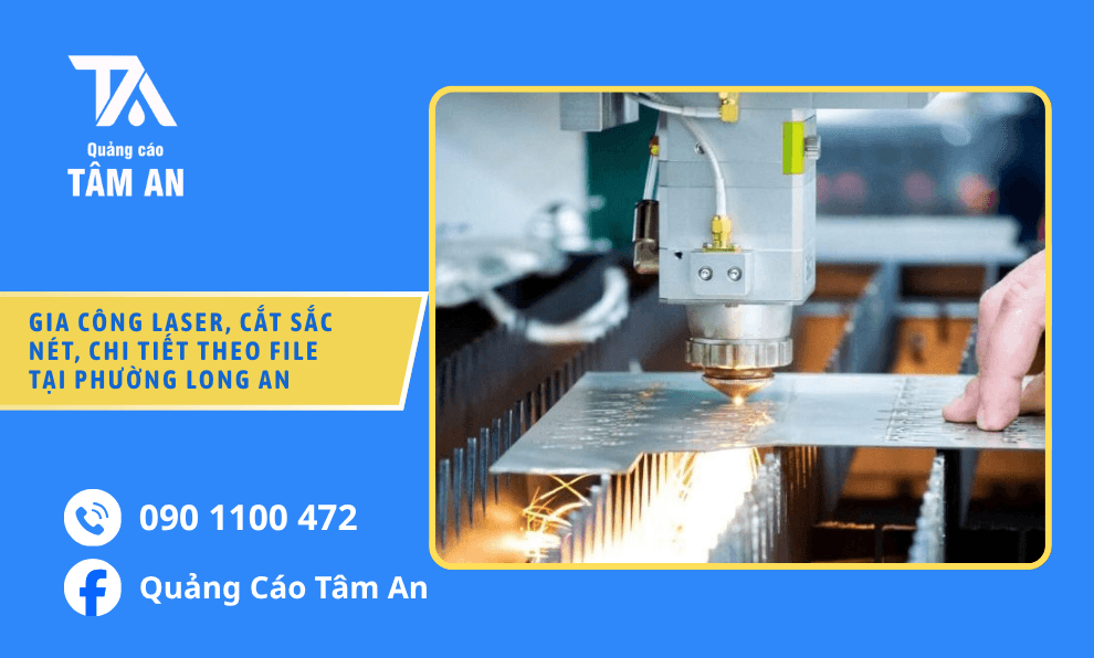 Gia Công Laser, Cắt Sắc Nét, Chi Tiết Theo File Tại Phường Long An
