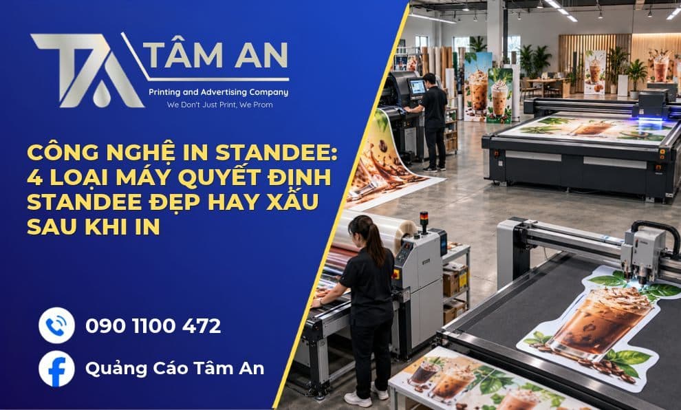 Công Nghệ In Standee: 4 Loại Máy Quyết Định Standee Đẹp Hay Xấu Sau Khi In