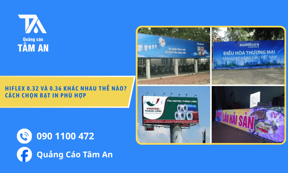 Hiflex 0.32 Và 0.36 Khác Nhau Thế Nào? Cách Chọn Bạt In Phù Hợp